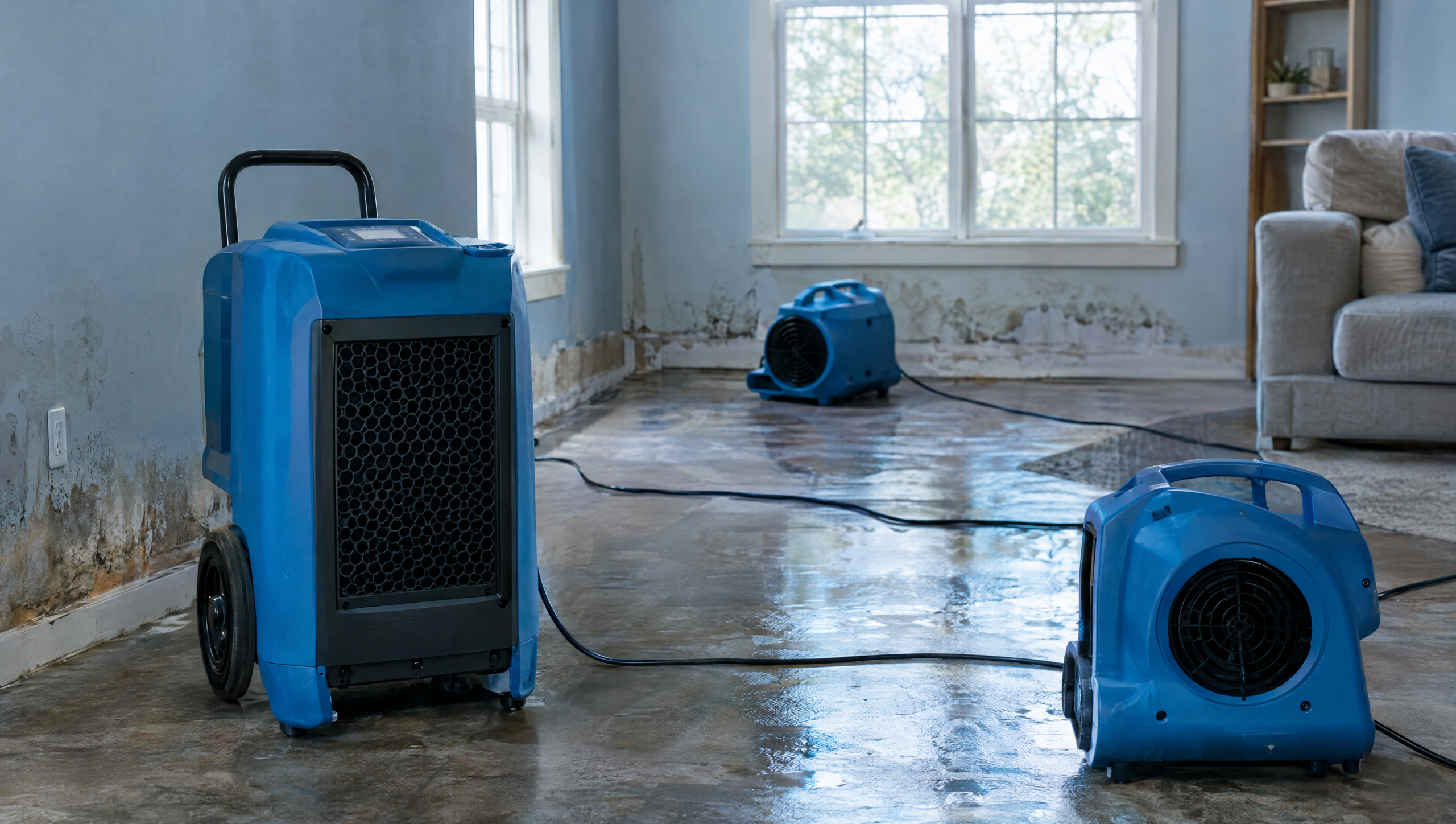 Structural drying and dehumidification